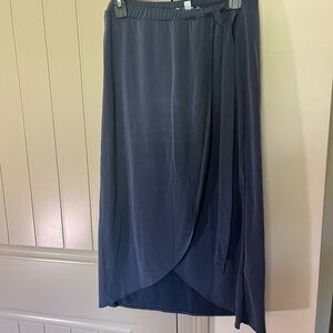 Midi skirt - blue with some stretch